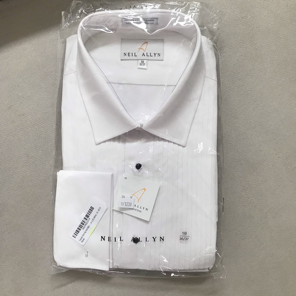 Tuxedo Shirt 18 36-37  🤵‍♂️